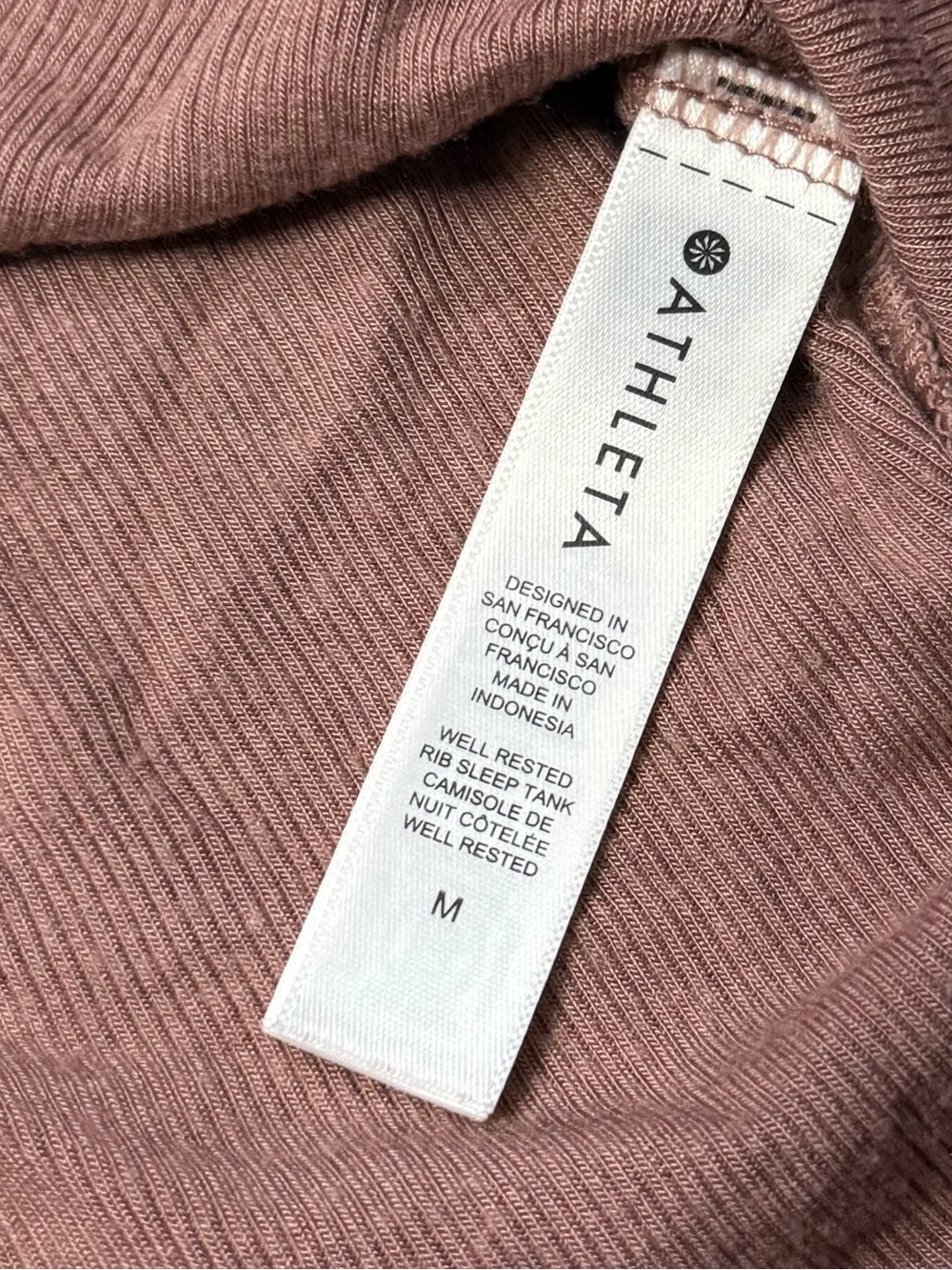 Athleta Ribbed Sleep Tank